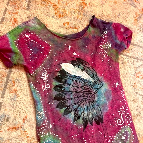 Rags to Raches Indian silver feather 🪶 romper. - Picture 2 of 2